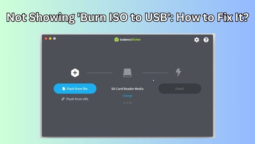 burn iso to usb